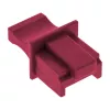 InLine Staubschutzkappe für RJ45-Buchse, dunkelrot, 10 Stück.