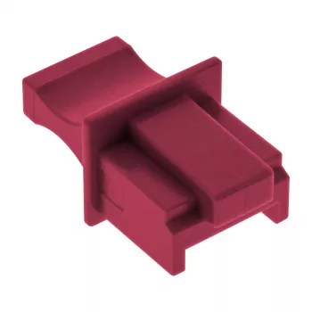 InLine Staubschutzkappe für RJ45-Buchse, dunkelrot, 10 Stück.