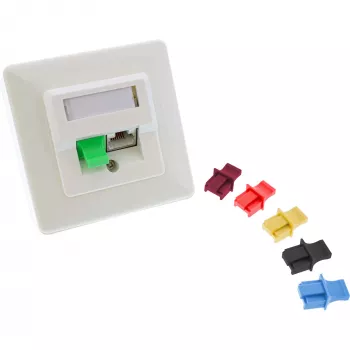 Staubschutzkappe für RJ45-Buchse InLine 59942C schwarz 10 Stück