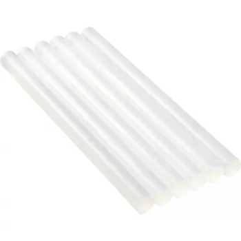 Klebestifte 6er-Pack, InLine 7,5 mm × 100 mm, weiß, für Heißklebepistole