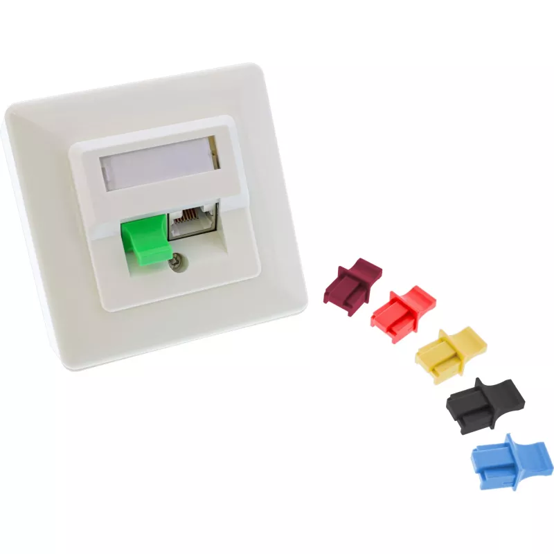InLine Staubschutzkappe für RJ45 Buchse, rot, 100 Stk.