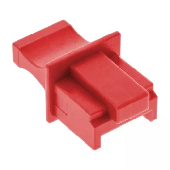 InLine Staubschutzkappe für RJ45 Buchse, rot, 100 Stk.