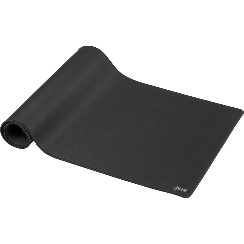 Schreibtischunterlage InLine Mauspad XL, textile Oberfläche, schwarz, 900×400×2 mm