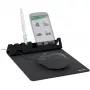 Mauspad InLine 55261 — multifunktionale Gummiunterlage mit Smartphone- und Stifthalter, 250×? mm, schwarz