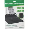 Mauspad InLine 55261 — multifunktionale Gummiunterlage mit Smartphone- und Stifthalter, 250×? mm, schwarz