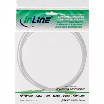 InLine Glasfaser-Simplexkabel, FTTH, SC/APC8° auf SC/APC8° 9/125µm OS2 10m