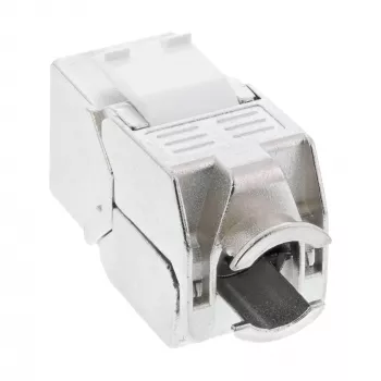 InLine RJ45 Keystone Jack Snap-In-Modul Cat.6a, mit Staubschutzabdeckung rot
