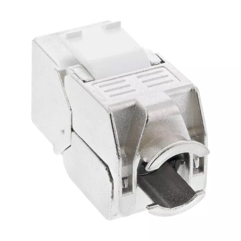 InLine RJ45 Keystone Jack Snap-In-Modul Cat.6a, mit Staubschutzabdeckung rot
