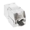 InLine RJ45 Keystone Jack Snap-In Modul Cat.6a, mit Staubschutzabdeckung blau