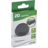 InLine Gummifüße 20 Stück Packung schwarz, flache Form 1,2 cm, Gummi, Schwarz