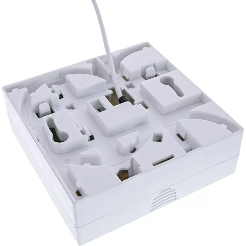 InLine FTTH-Anschlussdose vorkonfektioniert 4x LC/APC 9/125µm 15m