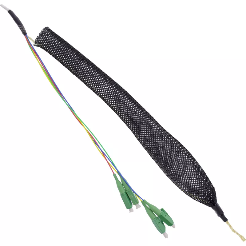 InLine FTTH-Anschlussdose vorkonfektioniert 4x LC/APC 9/125µm 15m