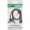 InLine 33390K Internes USB 3.2 Gen 1 Kabel, Mainboard auf 2x USB-A Buchse, 0,45m