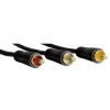 Hama 1,5 m Scart - 3 RCA SCART (21-polig) 3 x RCA Schwarz