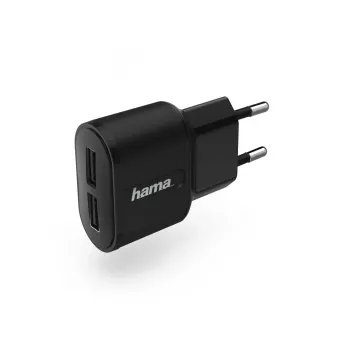 Hama 00183227 mobiles Ladegerät Mobiltelefon, Smartphone, Tablet Schwarz USB Indoor