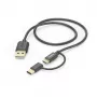 Hama 00201533 USB-Kabel USB 2.0 1 m USB A Micro-USB B Schwarz