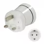 Hama 00223433 Reisestecker Typ G (UK) Typ C (Eurostecker)+Typ F Weiß