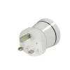 Hama 00223433 Reisestecker Typ G (UK) Typ C (Eurostecker)+Typ F Weiß