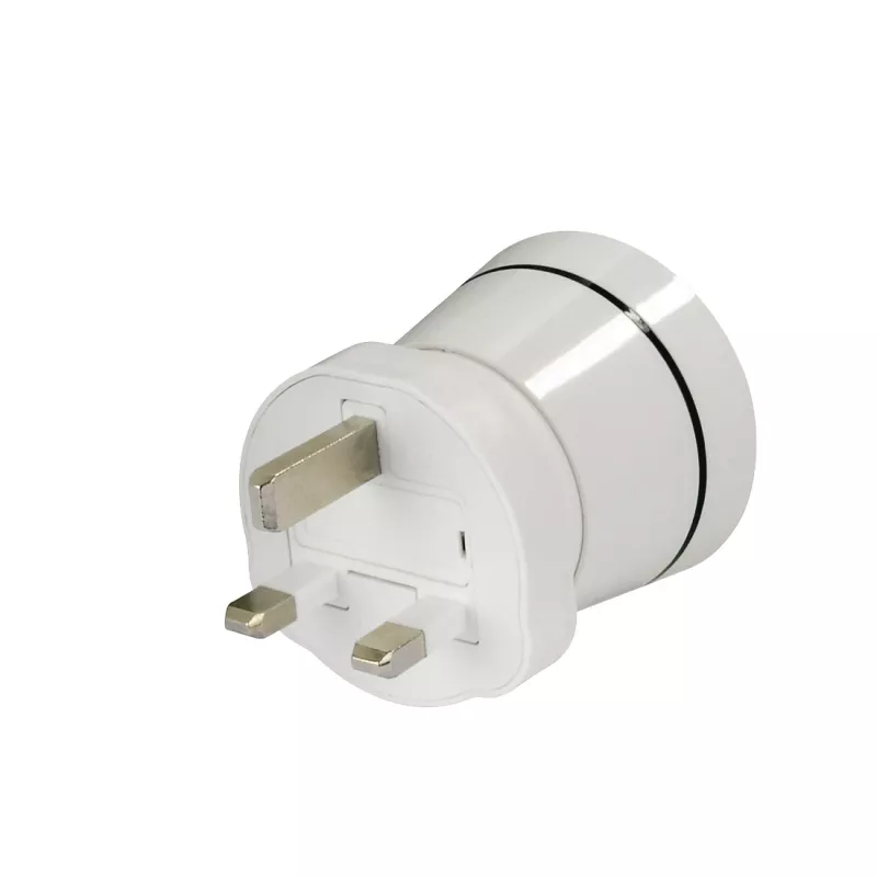 Hama 00223433 Reisestecker Typ G (UK) Typ C (Eurostecker)+Typ F Weiß