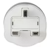 Hama 00223433 Reisestecker Typ G (UK) Typ C (Eurostecker)+Typ F Weiß