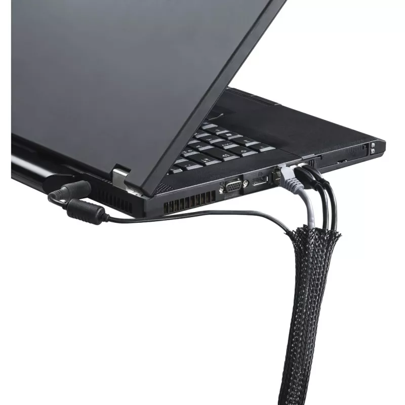 Hama 00220995 Kabelorganizer Universal Kabelschlauch Schwarz 1 Stk.