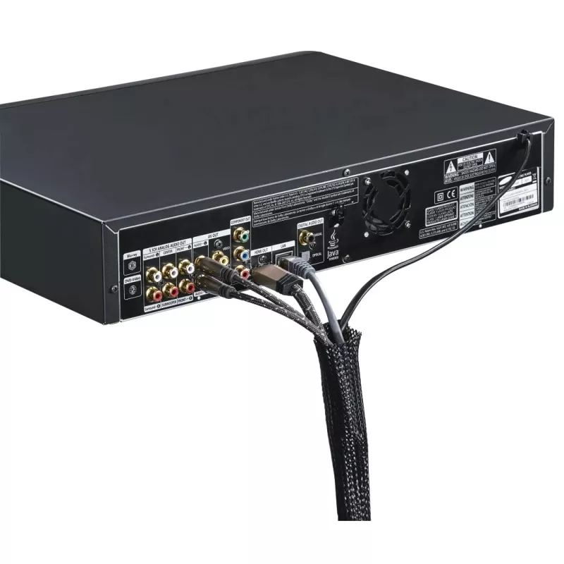 Hama 00220995 Kabelorganizer Universal Kabelschlauch Schwarz 1 Stk.