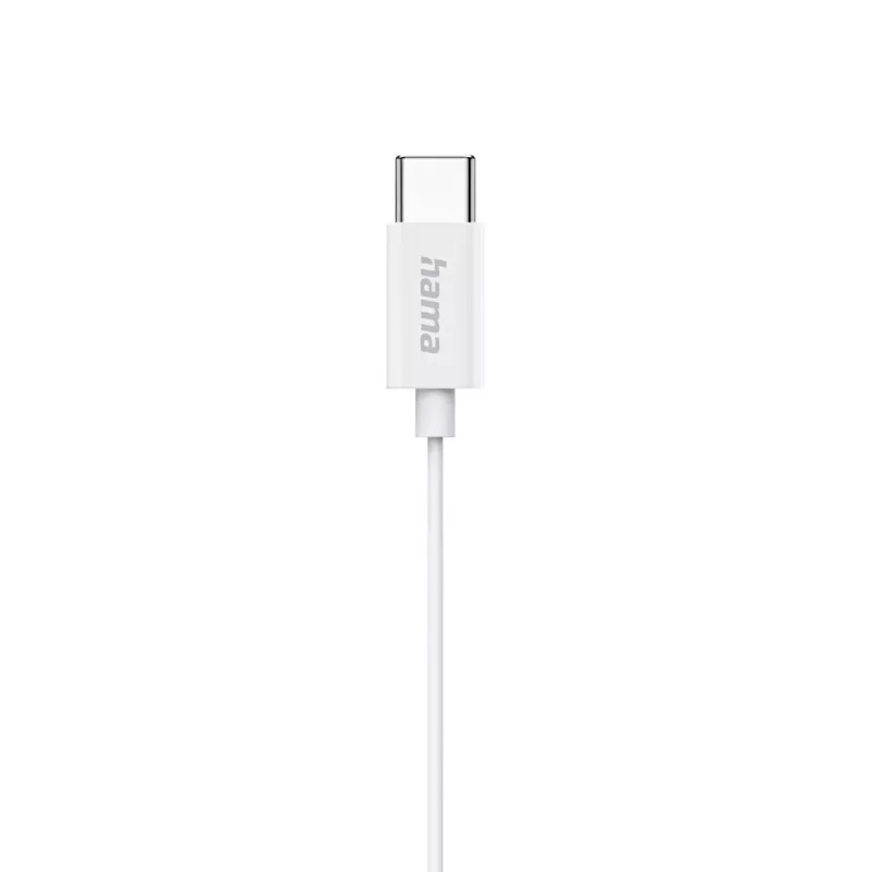 Hama Classy Headset kabelgebunden In-Ear Anrufe/Musik USB Typ-C Weiß