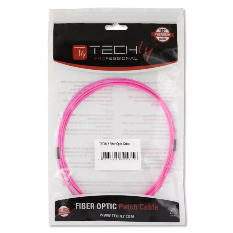 Techly SC/LC Multimode 50/125 OM4 15m Glasfaserkabel ILWL D5-SCLC-150/OM4