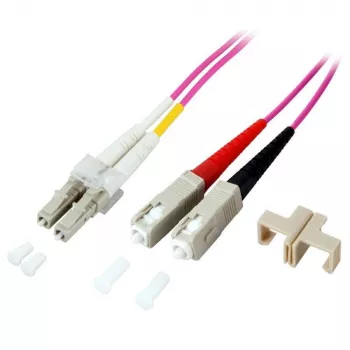 Techly SC/LC Multimode 50/125 OM4 20m Glasfaserkabel, 20 m, OM4, SC, LC