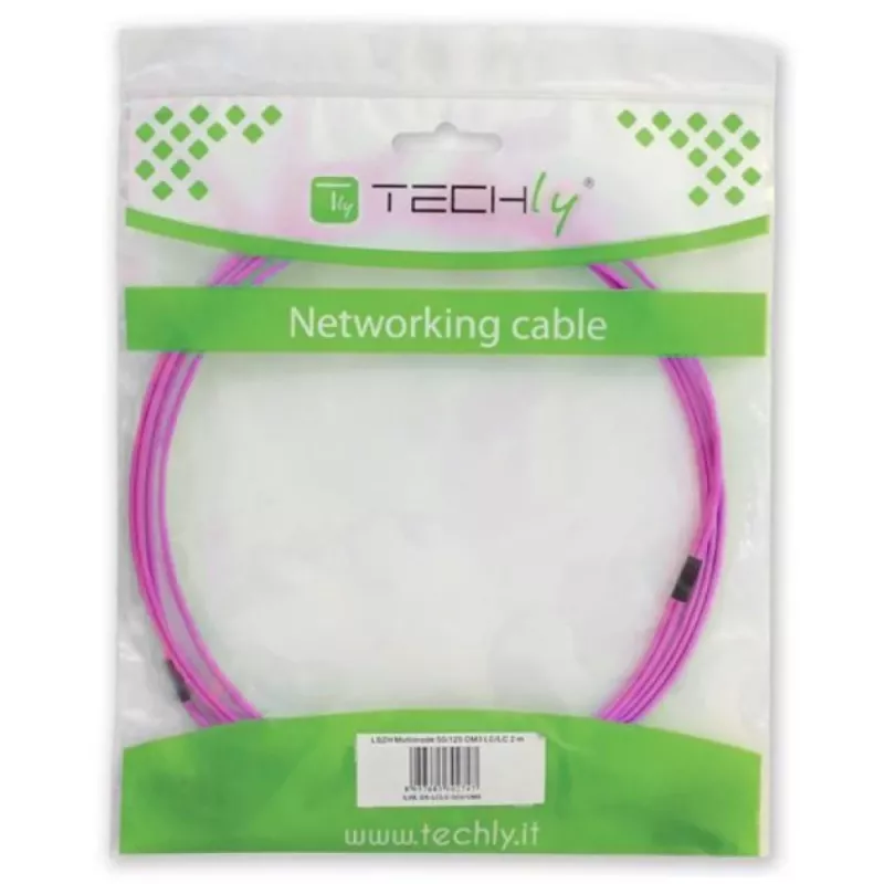 Techly SC/LC Multimode 50/125 OM4 20m Glasfaserkabel, 20 m, OM4, SC, LC