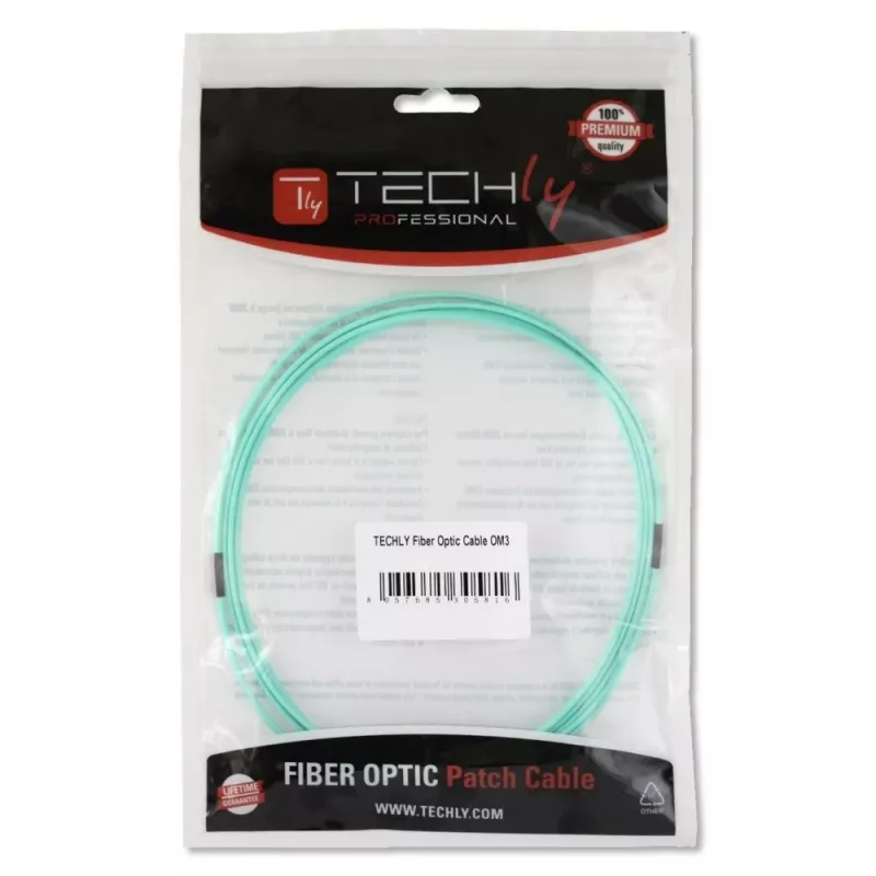 Techly ST/LC Multimode 50/125 OM3 3m Glasfaserkabel ILWL D5-STLC-030/OM3