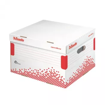 Esselte Archivierungsbehälter Speedbox FSC® Medium, Rot, Weiß, 430 g, 325 x 367 x 263 mm