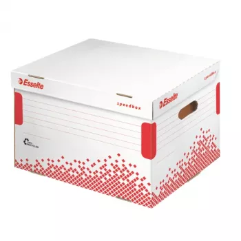 Esselte Archivierungscontainer Speedbox FSC® LAF, Rot, Weiß, 500 g, 334 x 392 x 301 mm