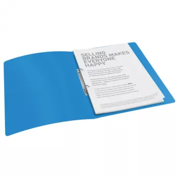 Esselte Ringbuch PP Vivida 2RR/16 mm, A4, Kunststoff, Blau, 100 Blatt, 1,6 cm, 25 mm