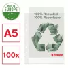 Esselte Recycle Pocket A5, 150 x 210 mm (A5), Transparent, Polypropylen (PP), Quer-/Hochformat, oben, 0,07 mm