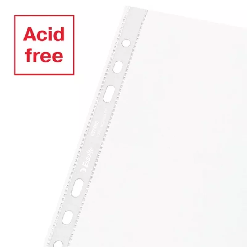 Esselte Recycle Pocket A5, 150 x 210 mm (A5), Transparent, Polypropylen (PP), Quer-/Hochformat, oben, 0,07 mm