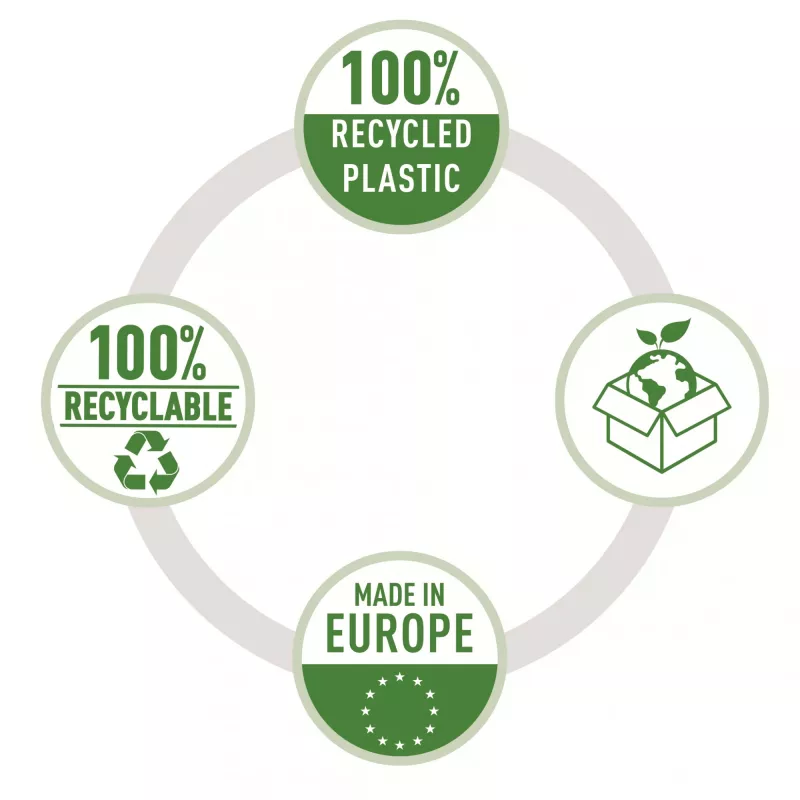 Esselte Recycle Folder A4, Projektmappe, A4, Polypropylen (PP), Transparent, Hochformat, 220 mm