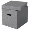 Esselte Home Storage Box Cube, 3er-Pack, Karton, Grau, 320 mm, 315 mm, 365 mm, 850 g
