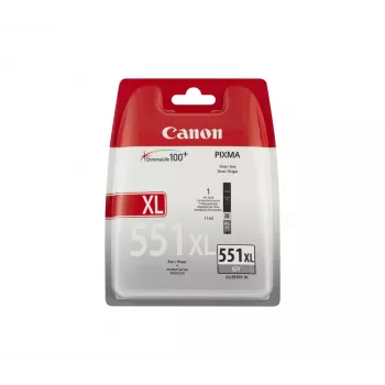 Canon CLI-551XL GY w/sec Tintenpatrone 1 Stück Original Hohe (XL) Reichweite Grau