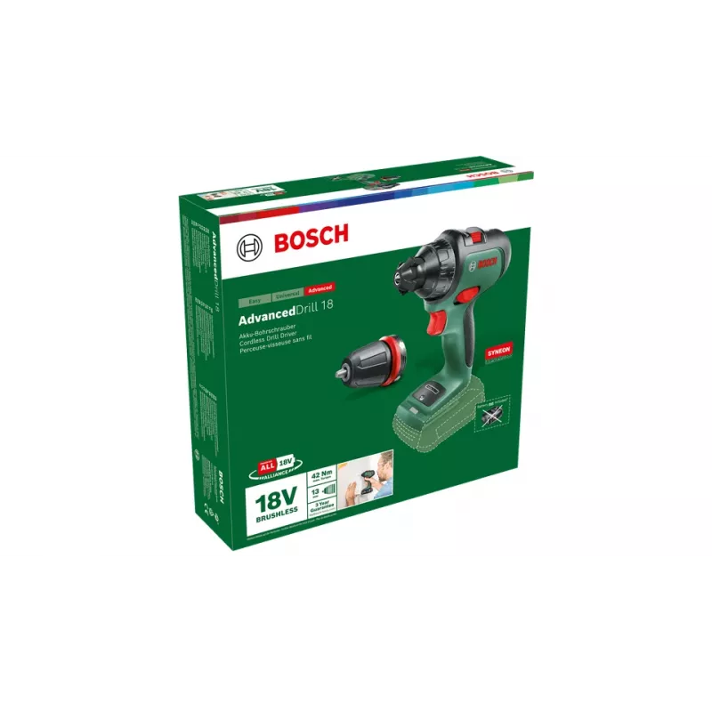 Bosch AdvancedDrill 18 1350 U/min Schnellspannbohrfutter 1 kg Grün