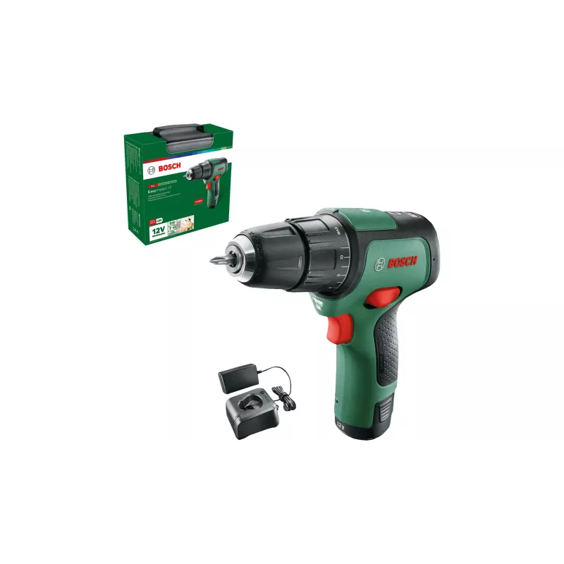 Bosch EasyImpact 12 1300 U/min Schlüssellos 1 kg Schwarz, Grün