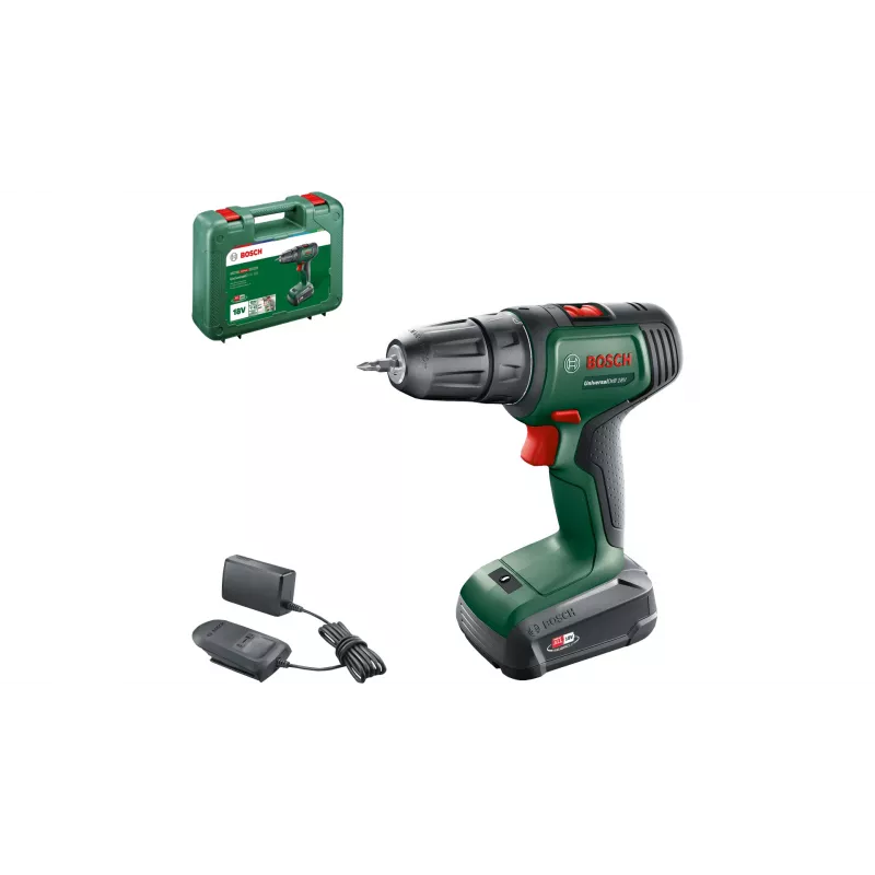 Bosch UniversalDrill 18V 1450 RPM Schlüssellos 1,2 kg Schwarz, Grün