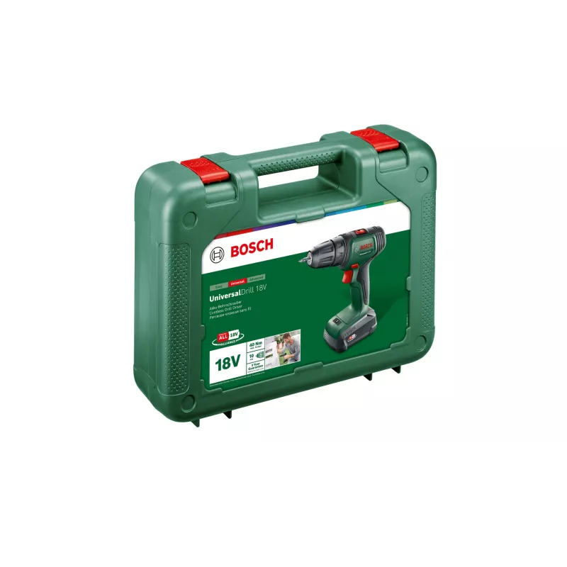 Bosch UniversalDrill 18V 1450 RPM Schlüssellos 1,2 kg Schwarz, Grün