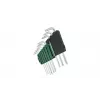 Bosch 1 600 A02 Z9C, L-Torx-Schlüsselsatz, TX10, TX15, TX20, TX25, TX27, TX30, TX40, TX8, TX9, Grün, Silber, Stahl, Kunststoff, 69 mm
