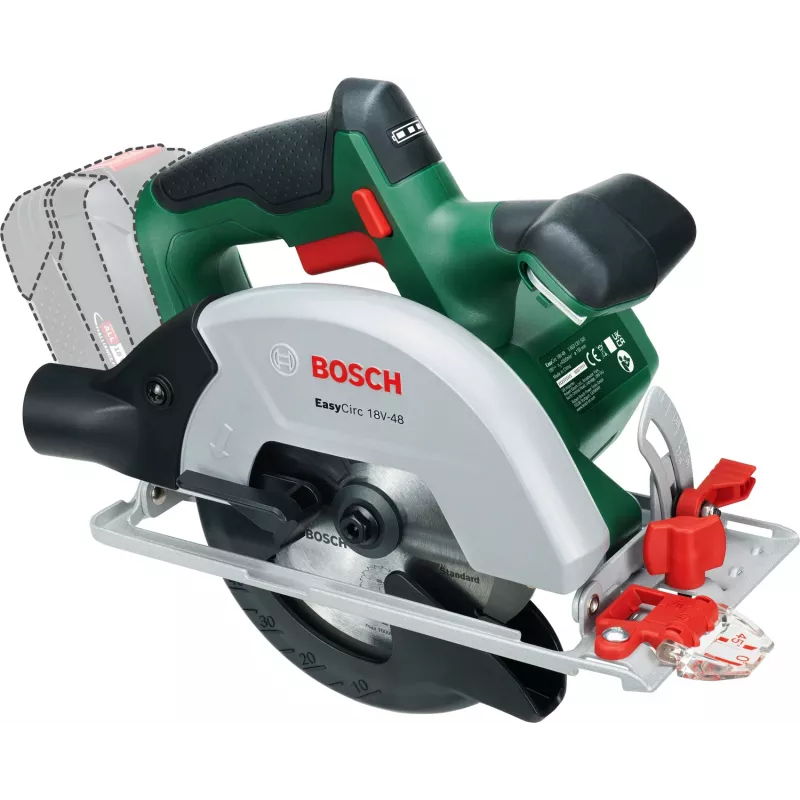 Bosch EasyCirc 18V-48 (Bare tool, Karton), Holz, Grün, 25 cm, 4200 U/min, 9 cm, 2 cm