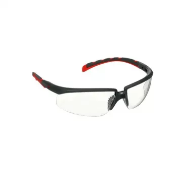 3M S2001SGAF-RED Sicherheitsbrille Schutzbrille Kunststoff Grau, Rot