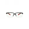 3M S2001SGAF-RED Sicherheitsbrille Schutzbrille Kunststoff Grau, Rot