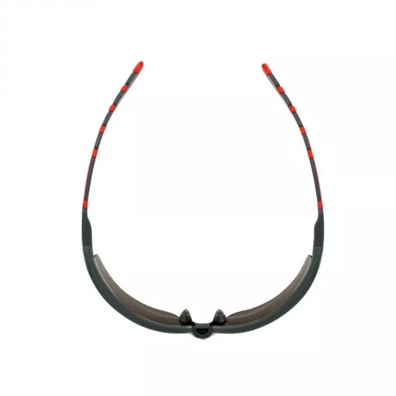 3M S2002SGAF-RED Sicherheitsbrille Schutzbrille Kunststoff Grau, Rot