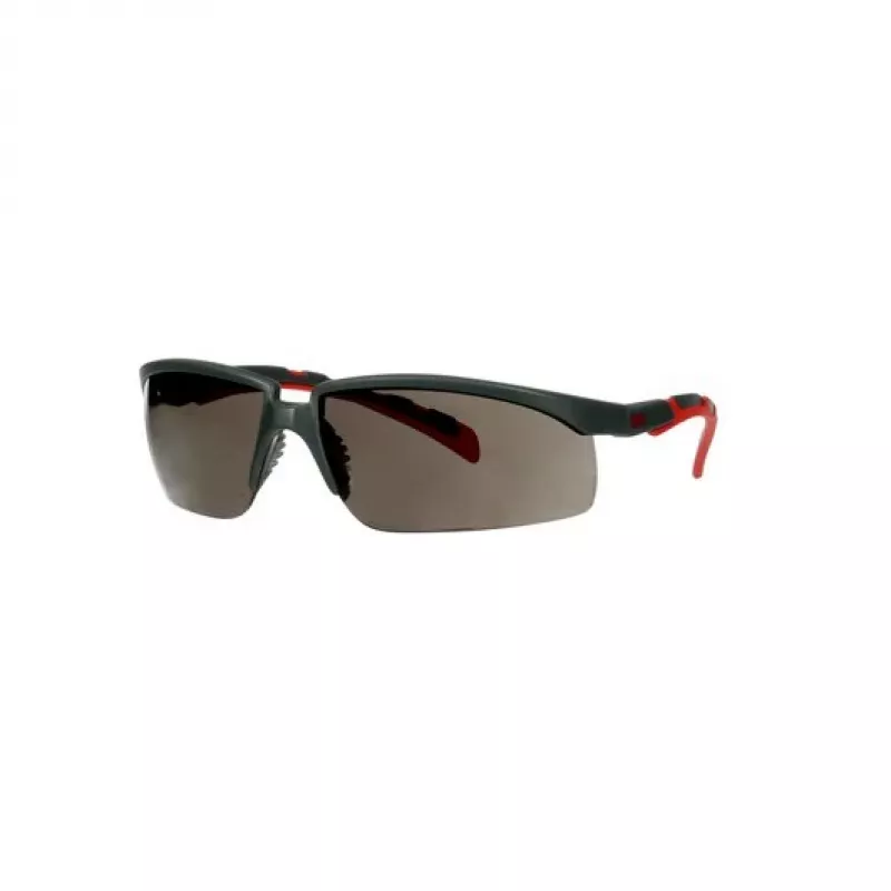 3M S2002SGAF-RED Sicherheitsbrille Schutzbrille Kunststoff Grau, Rot