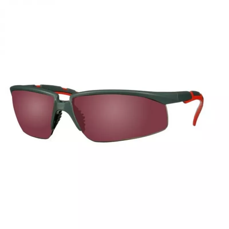3M S2024AS-RED Sicherheitsbrille Schutzbrille Kunststoff Grau, Rot